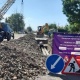 Бишкектин Айни көчөсүнүн бир бөлүгүндө унаа кыймылы жарым-жартылай жабылды