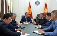 Садыр Жапаров Коопсуздук кеңешинин төрагасы Таалатбек Масадыковду кабыл алды