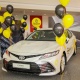 Beeline компаниясы уюштуруп жаткан утуштагы үч Toyota Camry 75 унаасынын бирөөнү 19 жаштагы жигит жеңип алды