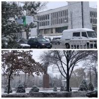 Кыш өз милдетин "так аткарганда...". Калаадагы кыштын алгачкы күнү (фоторепортаж)