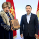 Садыр Жапаров манасчы Рысбай Исаковду кабыл алды