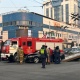 Бишкектин чок ортосунда өрт өчүрүүчү унаа менен Toyota Camry сүзүштү (сүрөт)