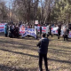Бишкекте Сабырбек Жумабековду колдогондор митинг өткөрүүдө (фото)