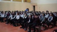 Жол кыймылынын коопсуздугун камсыздоо башкы башкармалыгынын кызматкерлери окуучуларга сабак өтүштү