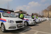 Жол кыймылынын коопсуздугун камсыздоо башкармалыгынын Оштогу бөлүмүнө жаңы 12 унаа тапшырылды