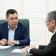 Садыр Жапаров Улуттук статистикалык комитеттин төрагасы Кудайбергеновду алдыдагы эл каттоого байланыштуу кабыл алды