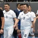 Садыр Жапаров катышып жаткан футбол мелдешинен сүрөт баян
