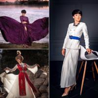 Айсулуу Тыныбекованын ажарына көрк кошкон көйнөкчөн сүрөттөрү