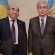 Нур-Султанда Токаев менен Аскар Акаев жолукту (сүрөт)
