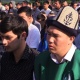 Москвадагы Курман айттан сүрөттөр: Кыргыз калпактары жана Z тамгасы менен футболка