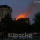 Бишкектин чок ортосунда жаңы курулуп жаткан көп кабаттуу үй өрттөнүүдө (фото)
