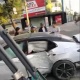 Бишкектин чок ортосунда эки жеңил унаа сүзүштү (видео)
