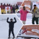 "Суукка карабай". Чүйдөгү лыжа базаларынын биринде кайрымдуулук фестивалы өттү