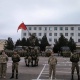 Кой-Таш айылындагы №73809 аскер бөлүгүнө 105 жыл. Бишкектин окуучулары аскер бөлүгү менен таанышып кайтышты (фото)